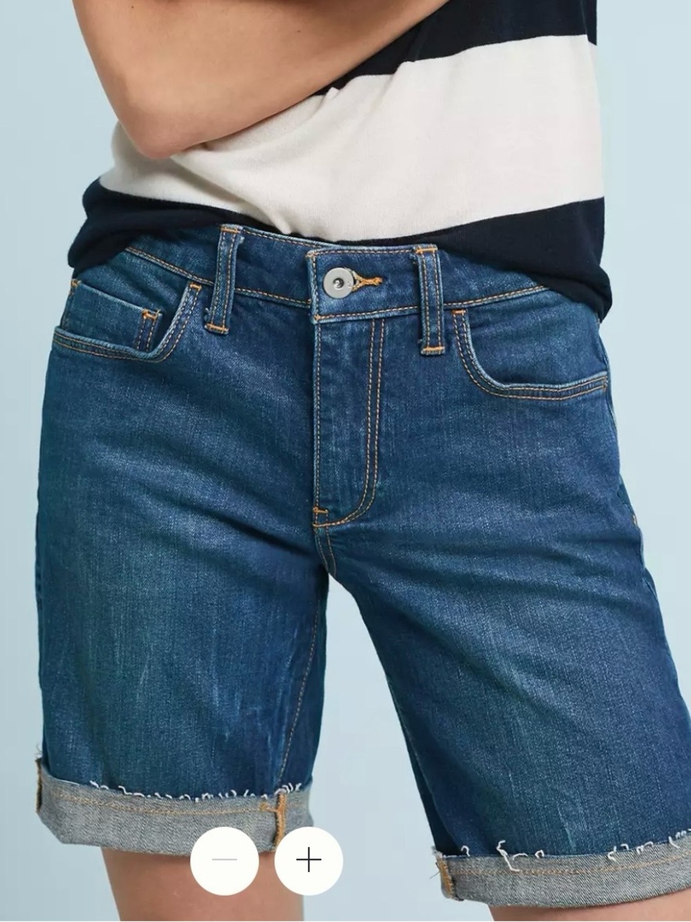 Pilcro and the Letterpress Denim Bermudas Sz 26